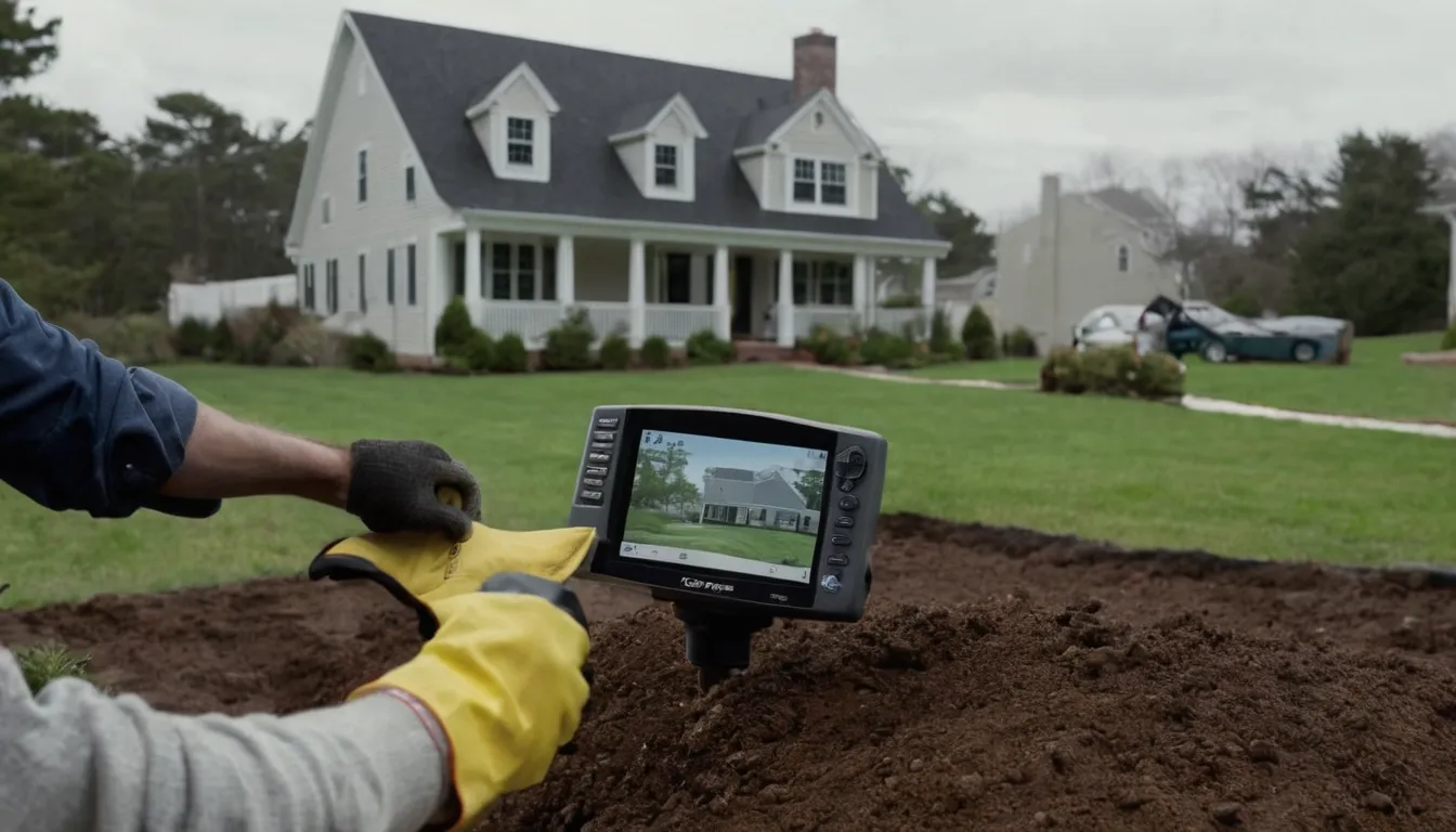 A local provider reviewing a sewer line camera inspection with a homeowner in the Newark area